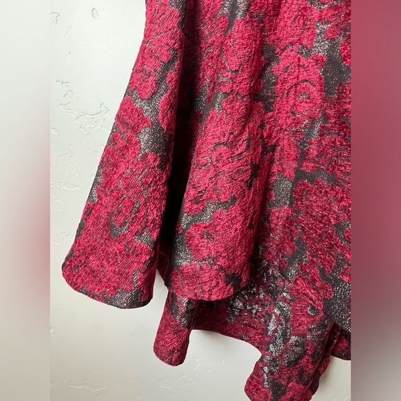 Rachel Parcell Fit & Flare Skirt Brocade Design Lined Size 2 - Picture 4 of 10